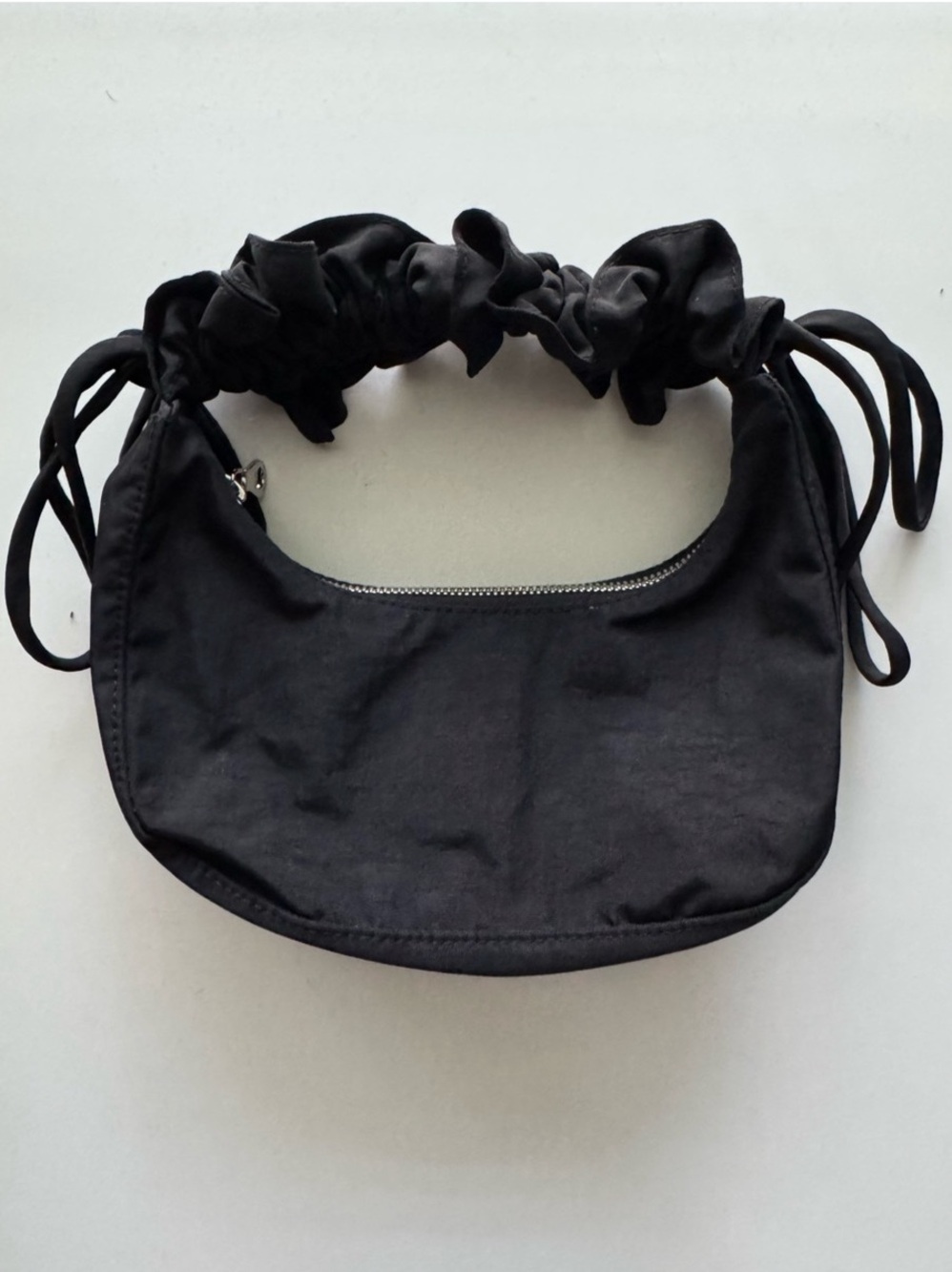 BAGGU Molly Goddard Black Mini Ruffle Crescent